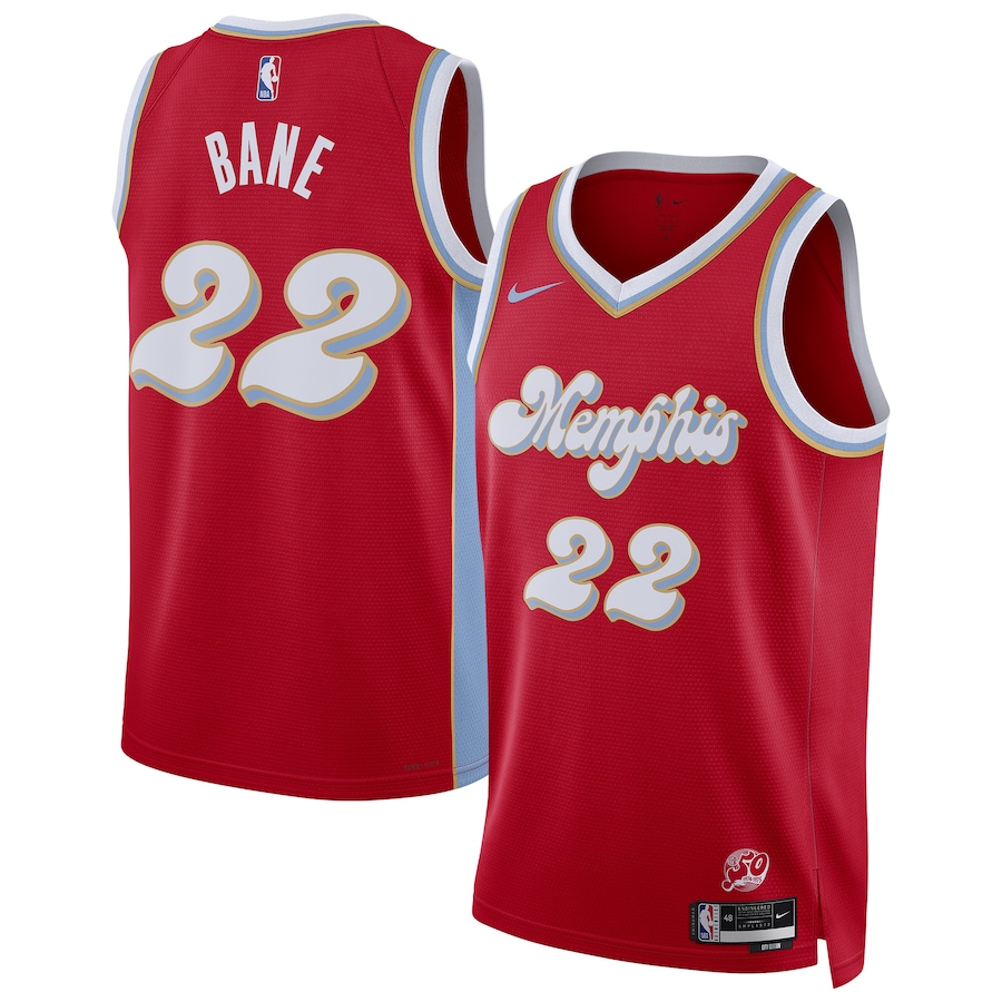 Men Memphis Grizzlies #22 Desmond Bane Nike Red City Edition 2024-25 Swingman Player NBA Jersey->memphis grizzlies->NBA Jersey